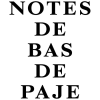 Notes De Bas De Paje