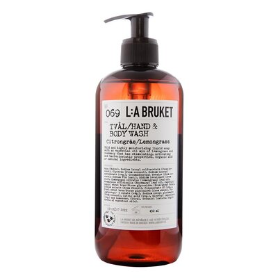 L:A Bruket - Hand and Body Wash - 069 - Lemongras - 450ml
