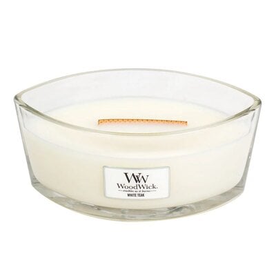 Woodwick - Ellipse Jar - White Teak